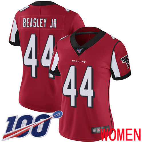Atlanta Falcons Limited Red Women Vic Beasley Home Jersey NFL Football 44 100th Season Vapor Untouchable